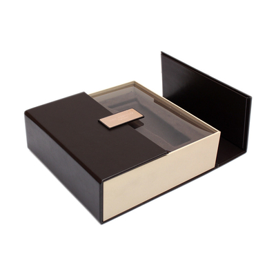 A estrutura de Flip Top Shape personalizou duas do papel luxuoso da parte alta do fechamento do ímã da caixa de presente da porta caixas de presente duras do cartão