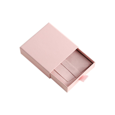 Caixa de joias de presente de luxo em papel com logotipo personalizado 4C / cor Pantone