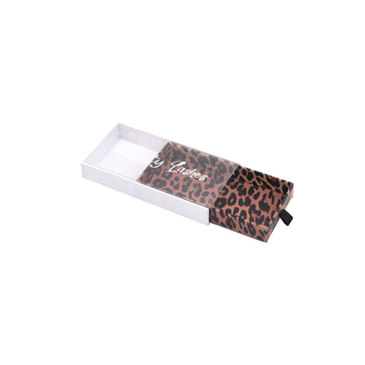 do ANIMAL DE ESTIMAÇÃO magnético da caixa da pestana 300dpi caixas de presente de janela transparentes do leopardo