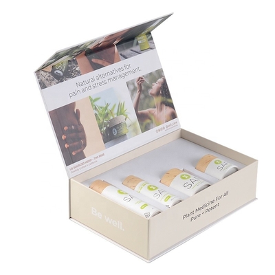 Caixa de presente cosmética de ISO9001 ROHS que empacota 350g Art Paper Recycled