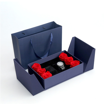 Laminação metálica da caixa do ODM Logo Magnetic Packaging Cardboard Watch