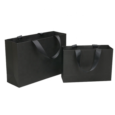 comprar B9 W9 corrugou o LOGOTIPO impresso preto luxuoso do ODM dos sacos de portador de papel online manufacture