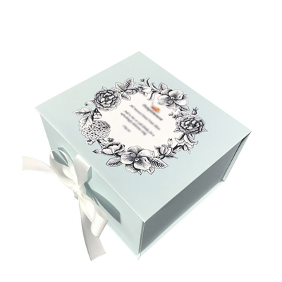 A fita magnética 120-400G do ODM Flip Top Gift Box With do OEM revestiu
