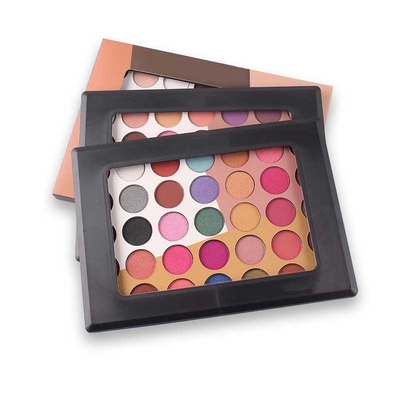 Paleta vazia da sombra de Pantone com impressão de seda do espelho