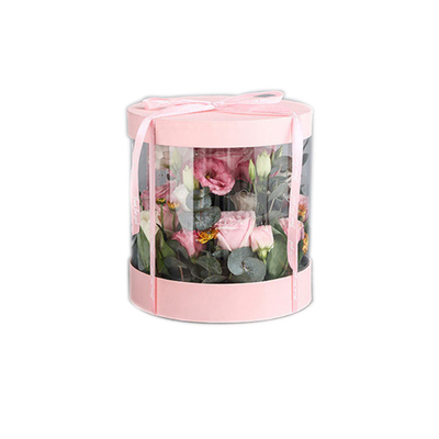 a flor floral do círculo do cartão 1200g encaixota o revestimento UV