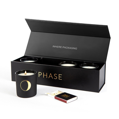 CDR Scented amigáveis PDF do AI da caixa de presente das velas de 157G Art Paper ECO