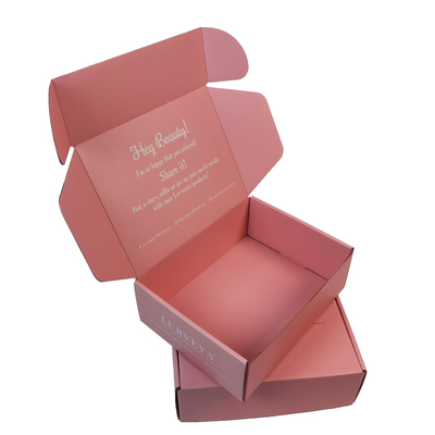 Revestimento aquoso de Flip Cosmetic Packaging Paper Box do cartão cor-de-rosa do pdf AI