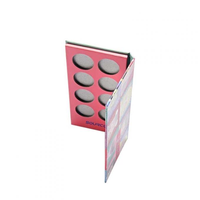 caixas de cartão feitas sob encomenda da paleta vazia da sombra 250gsm com logotipo 1