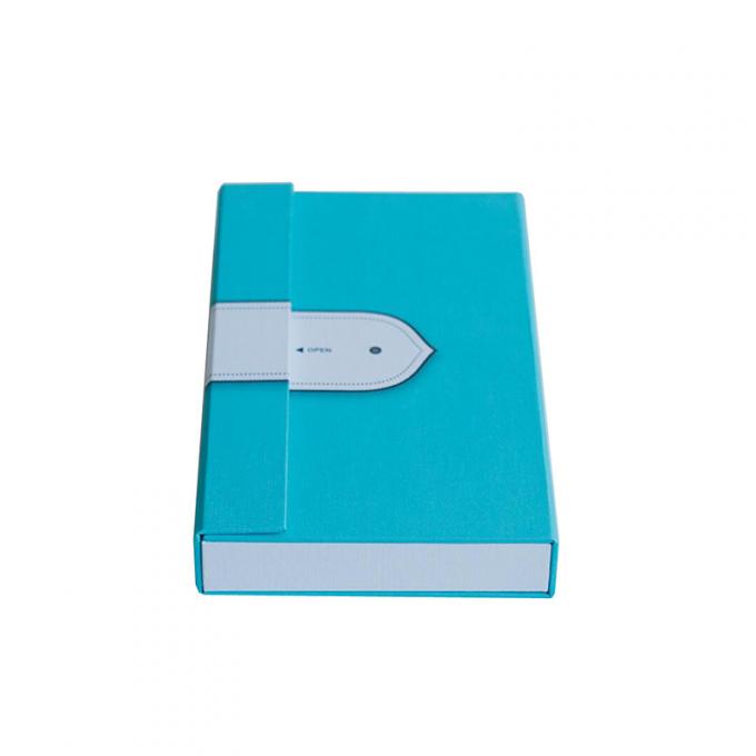 Caixa de presente dada forma livro do GV ROHS Pantone com impressão magnética do fechamento PMS 2