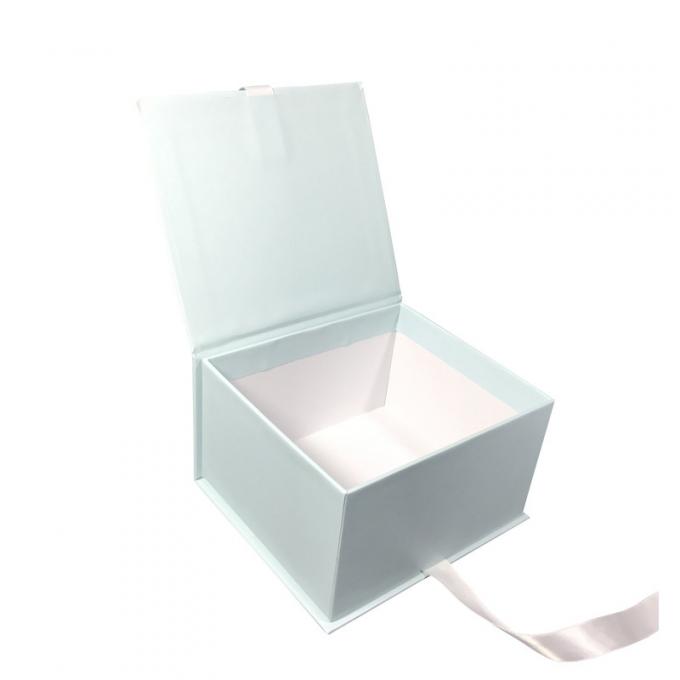 A fita magnética 120-400G do ODM Flip Top Gift Box With do OEM revestiu 1
