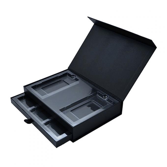 400G revestiu Flip Top Cosmetic Gift Box que empacota com o resíduo metálico magnético da captura UV 1
