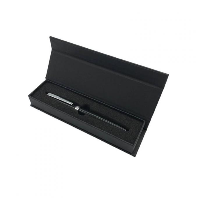 Plano duro personalizado luxuoso de Flip Top String Handle Foldable das caixas de presente de cartão do papel da fita da caixa da pena de fonte do presente 0