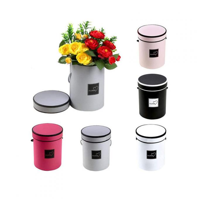 Caixas redondas CCBN 250gsm da flor do cartão do ramalhete de Pantone 0