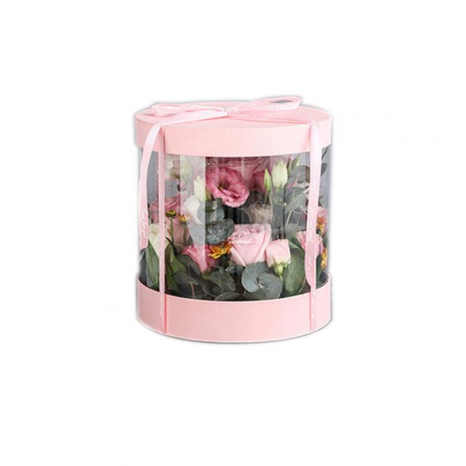 a flor floral do círculo do cartão 1200g encaixota o revestimento UV 0