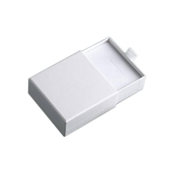 Caixas de presente deslizantes da gaveta da caixa 2mm de Gray Pink Velvet Magnetic Jewelry 2