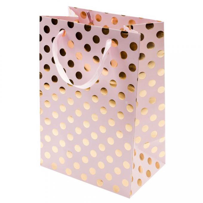 o presente luxuoso de 100gsm 128gsm imprimiu sacos de portador de papel com punho da fita 2