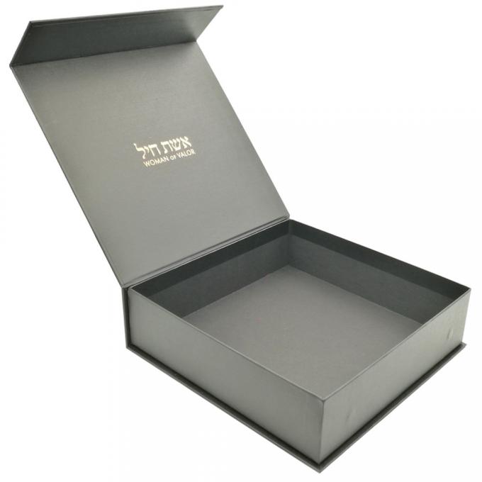 Das caixas de presente duras magnéticas do fechamento de CCNB 250gsm revestimento aquoso 0