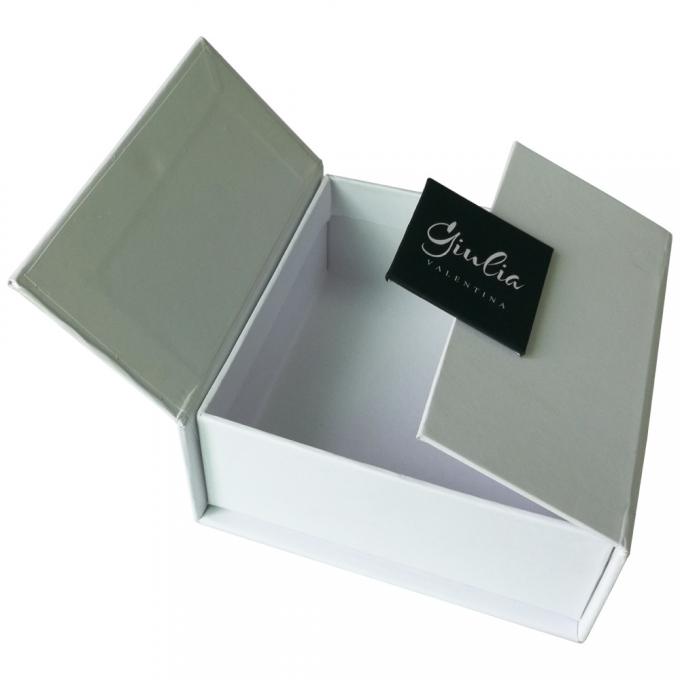 GV de carimbo quente da caixa de 157g C2s Flip Top Magnetic Jewelry Packaging 0