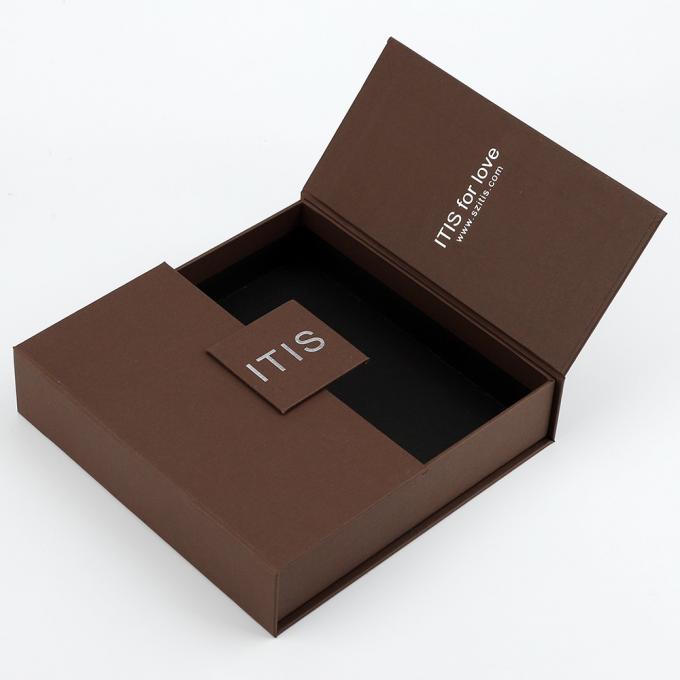 GV de carimbo quente da caixa de 157g C2s Flip Top Magnetic Jewelry Packaging 1