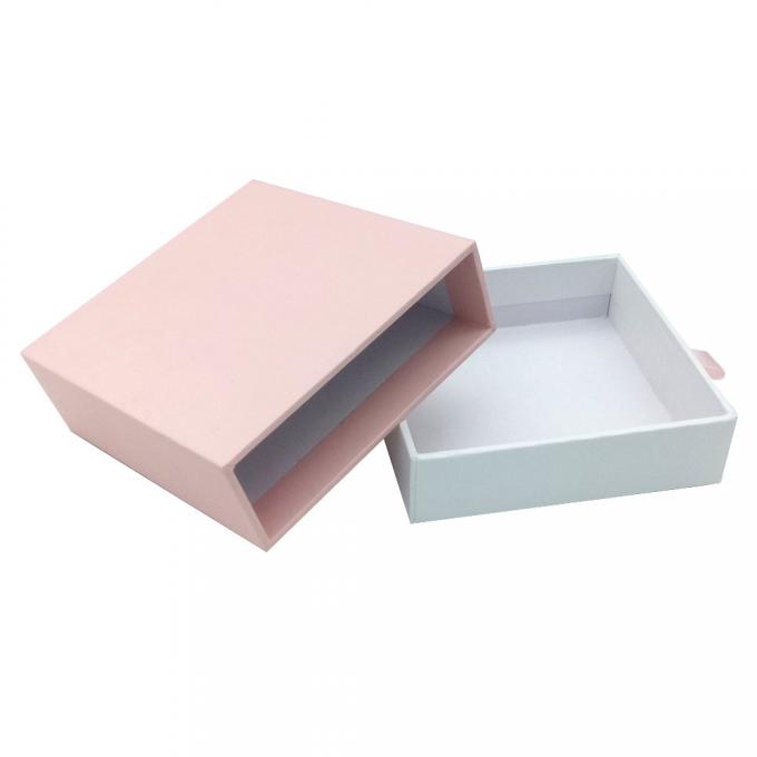 As caixas de presente duras de gravação CMYK 4C deslocaram a caixa magnética cor-de-rosa 0