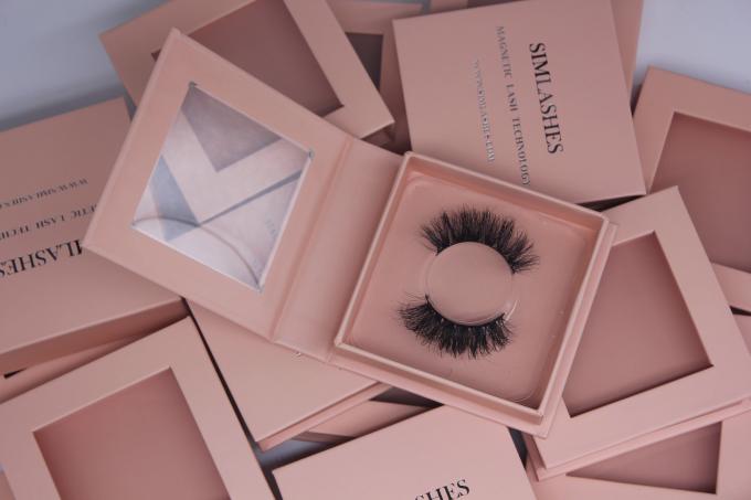 impressão UV de Lash Magnetic Window Box Packaging do olho 600gsm 2