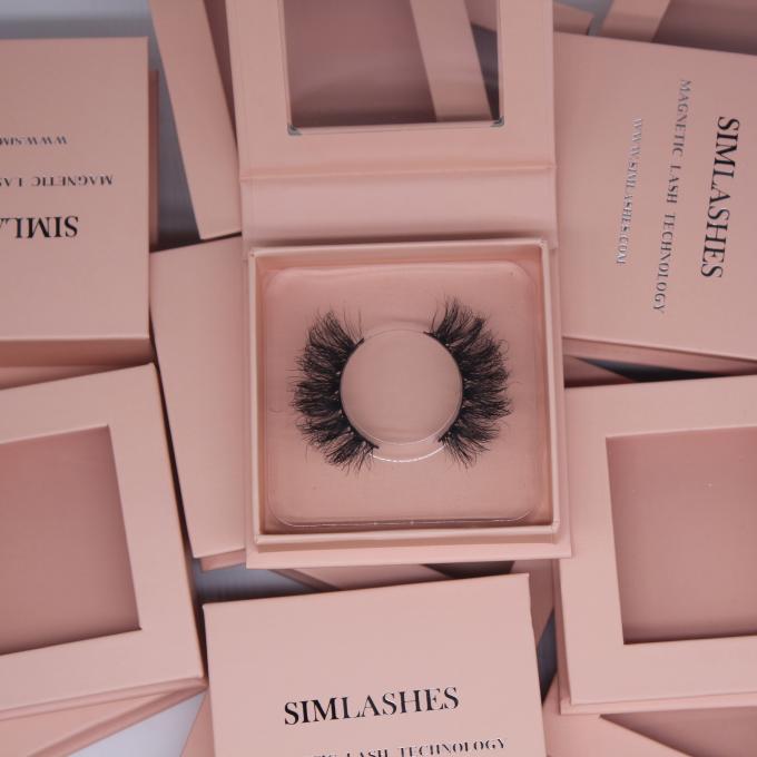 impressão UV de Lash Magnetic Window Box Packaging do olho 600gsm 1