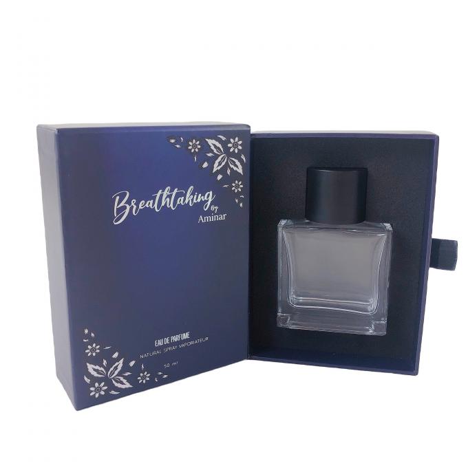 caixa luxuosa do perfume das caixas de presente duras do cartão 1000g que empacota a folha quente UV 1