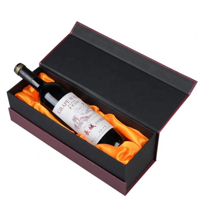caixas de presente duras do licor de 1500gsm 1800gsm que empacotam o envernizamento 0