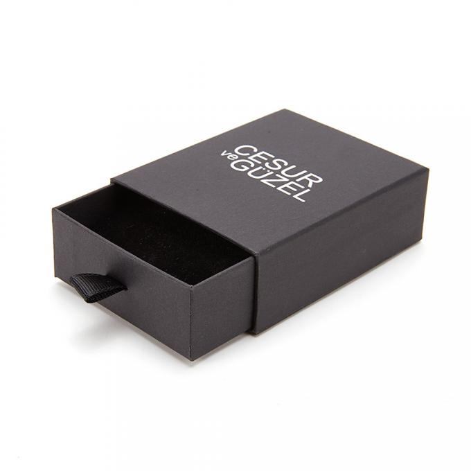 157gsm guarda-joias magnética de couro luxuosa preta EVA Sponge Inlay 3
