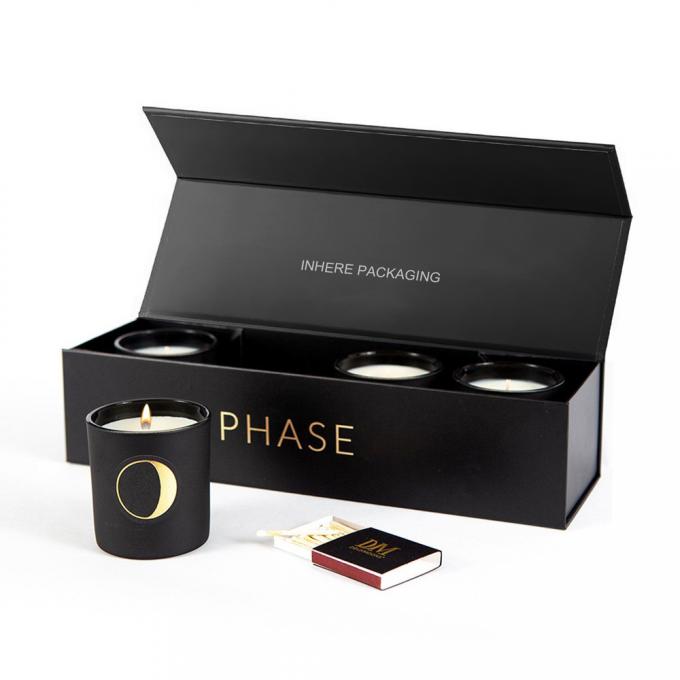 CDR Scented amigáveis PDF do AI da caixa de presente das velas de 157G Art Paper ECO 0