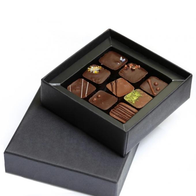 caixa de presente do chocolate 4C que empacota as caixas de cartão amigáveis 128gsm de Eco 2
