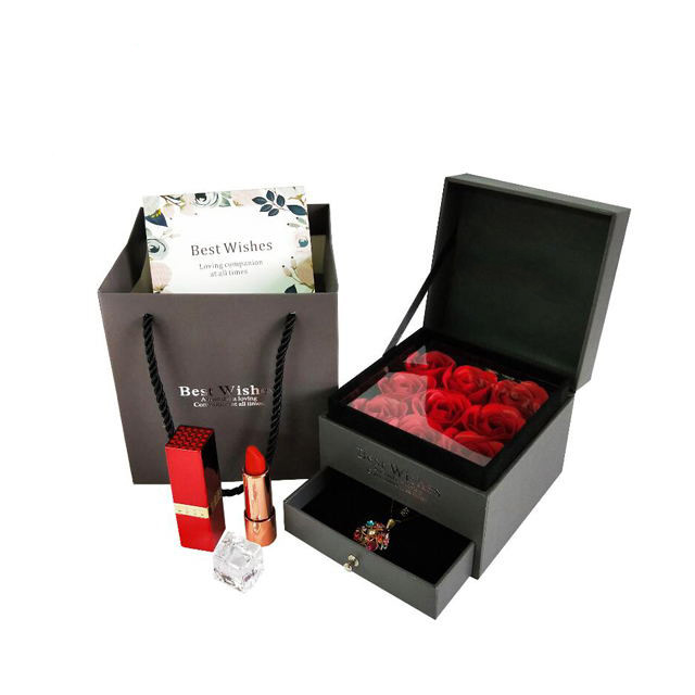 ODM do OEM das caixas 0.3kg de 250g Art Paper Flower Packaging Gift 0