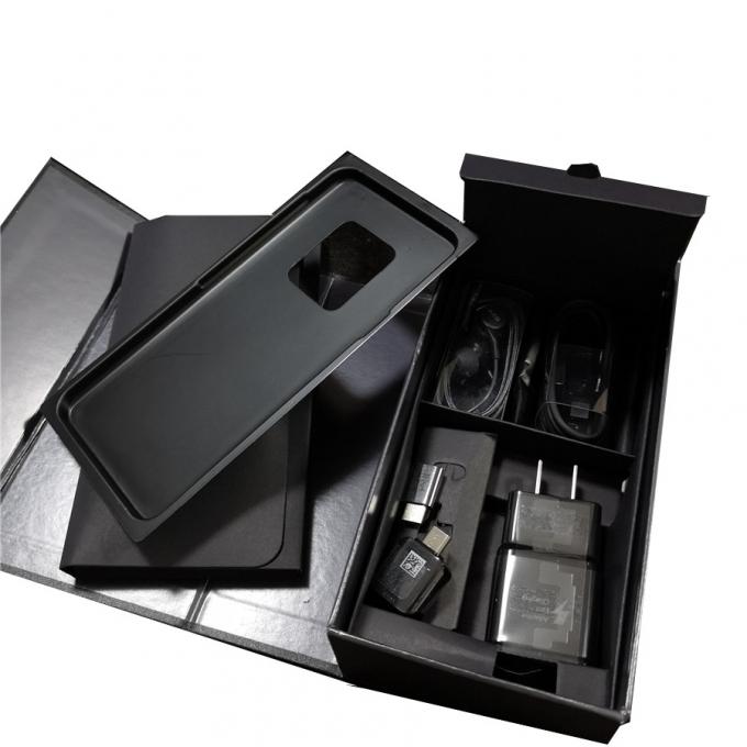 Caixa de empacotamento EVA Insert de Smartphone do fechamento 6 magnético preto de CMYK 4 0