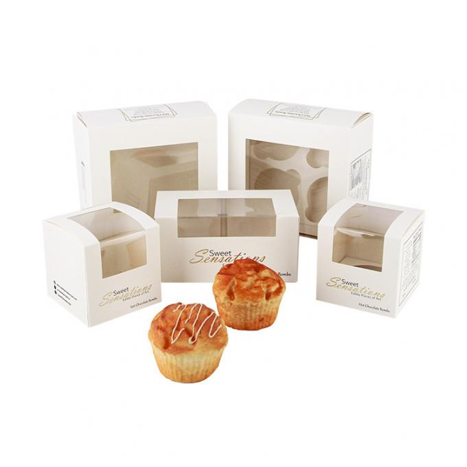 Único Mini Kraft Paper Cupcake Cake encaixota 2 4 6 12 furos para o Natal do casamento 1